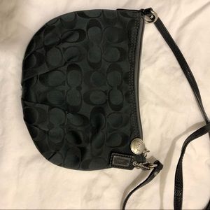 BLACK COACH CROSS BODY BAG